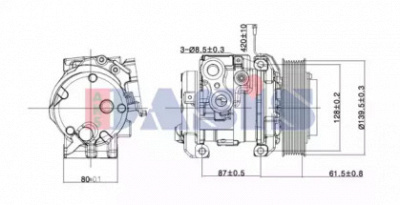 AKS DASIS 852879n -  Компрессор, кондиционер